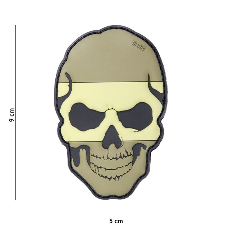 Patch D Pvc Skull Espagne Basse Visibilit Incorporated Accueil