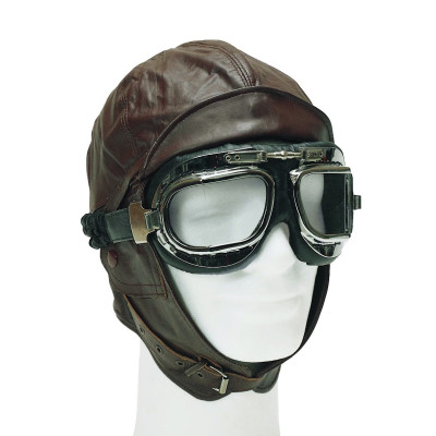 Casque Pilote en Cuir - Casque Pilote D'Avion Quaerius