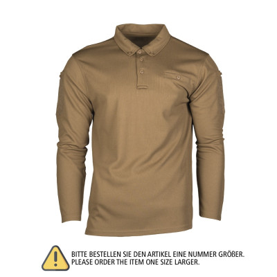 Polo Tactique Manches Longues QuickDry Mil Tec - Polo Quaerius