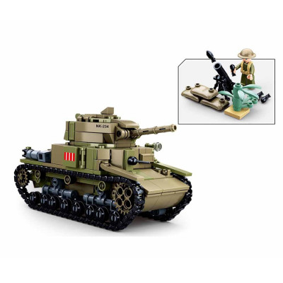 Tank Militaire Italien 2 en 1M38-B0711 Sluban - Jouet militaire Quaerius