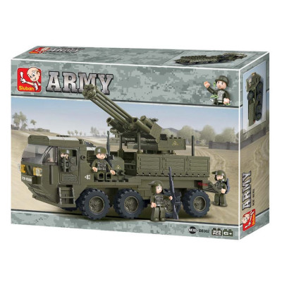 Camion Militaire à Canon Lourd M38-B0302 - Jouet militaire Quaerius