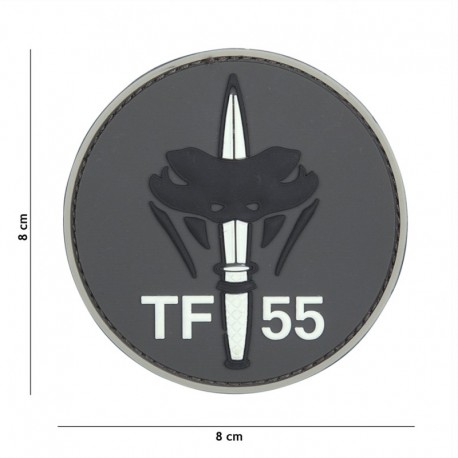 Patch 3D PVC TF-55 Gris Vipère 101 Incorporated - Patches Quaerius