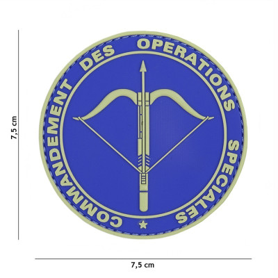 Patch 3D PVC Commandement des Opérations Spéciales Bleu 101 Incorporated - Patches Quaerius