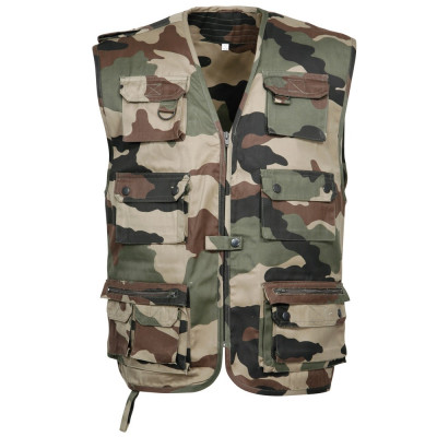 Gilet Reporter Camouflage CE Cityguard 1203 - Equipement militaire gilet reporter quaerius