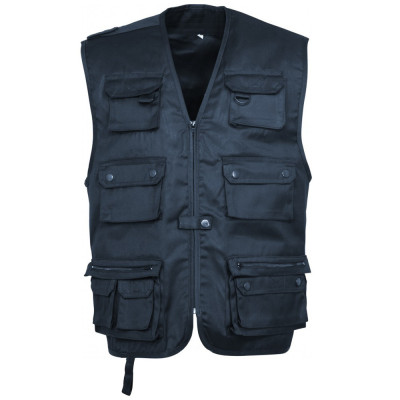 Gilet Reporter Bleu marine Cityguard 1202 - Equipement militaire gilet reporter quaerius