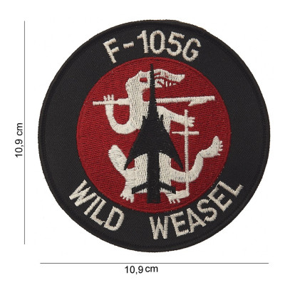 Patch Tissu F-105G Wild Weasel 101 Incorporated - Accueil sur Quaerius.com - Vêtements militaire et Equipements de Sé