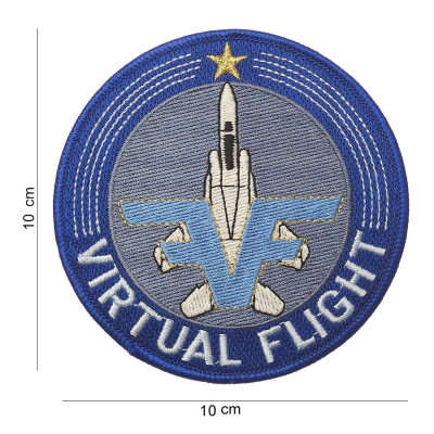 Patch Tissu Virtual Flight Bleu 101 Incorporated - Accueil sur Quaerius.com - Vêtements militaire et Equipements de S