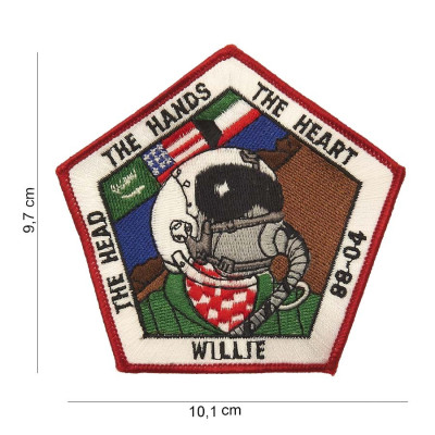 Patch Tissu Willie The Head The Hand The Heart 101 Incorporated - Accueil sur Quaerius.com - Vêtements militaire et E