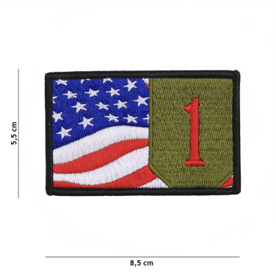 Patch Tissu 1st Infantry Drapeau Américain 101 Incorporated - Accueil sur Quaerius.com - Vêtements militaire et Equip