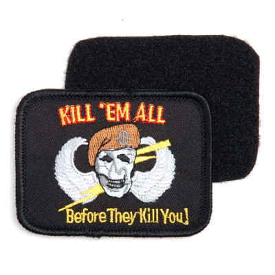 Patch Tissu Kill'em All Velcro 101 Incorporated - Accueil sur Quaerius.com - Vêtements militaire et Equipements de Sé