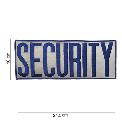 Patch Tissu Security Bleu (extra large) 101 Incorporated - Accueil sur Quaerius.com - Vêtements militaire et Equipeme