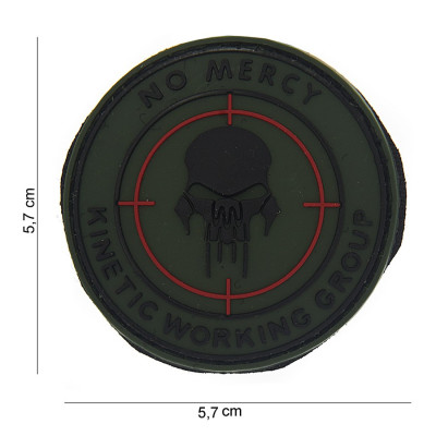 Patch 3D PVC No Mercy Kinetic Working Group 101 Incorporated - Accueil sur Quaerius.com - Vêtements militaire et Equi