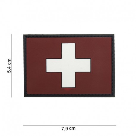 Patch 3D PVC Drapeau Suisse