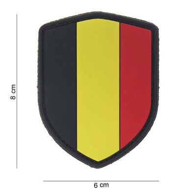 Patch 3D PVC Shield Belgique 101 Incorporated - Accueil sur Quaerius.com - Vêtements militaire et Equipements de Sécu