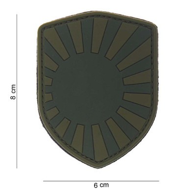 Patch 3D PVC Shield Japon Vert 101 Incorporated - Accueil sur Quaerius.com - Vêtements militaire et Equipements de Sé