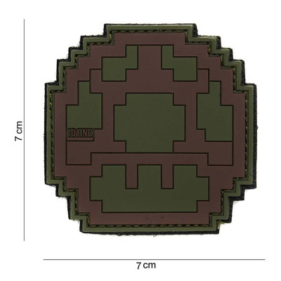 Patch 3D PVC Mushroom Vert et Marron 101 Incorporated - Accueil sur Quaerius.com - Vêtements militaire et Equipements