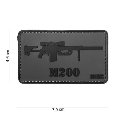 Patch 3D PVC Gun M200 101 Incorporated - Accueil sur Quaerius.com - Vêtements militaire et Equipements de Sécurité 