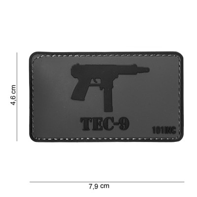 Patch 3D PVC Gun TEC-9 101 Incorporated - Accueil sur Quaerius.com - Vêtements militaire et Equipements de Sécurité 