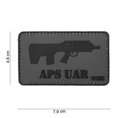 Patch 3D PVC Gun APS UAR 101 Incorporated - Accueil sur Quaerius.com - Vêtements militaire et Equipements de Sécurité