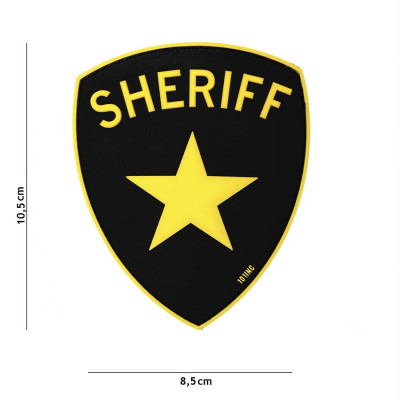 Patch 3D PVC Sheriff Jaune 101 Incorporated - Accueil sur Quaerius.com - Vêtements militaire et Equipements de Sécuri