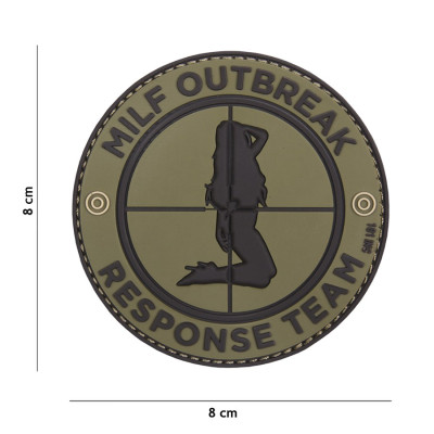 Patch 3D PVC Milf Outbreak Vert 101 Incorporated - Accueil sur Quaerius.com - Vêtements militaire et Equipements de S