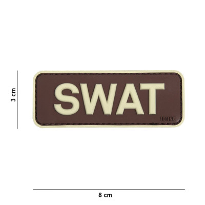 Patch 3D PVC SWAT Marron 101 Incorporated - Accueil sur Quaerius.com - Vêtements militaire et Equipements de Sécurité