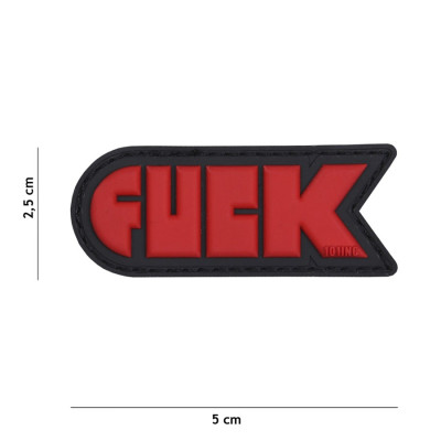 Patch 3D PVC FUCK Rouge 101 Incorporated - Accueil sur Quaerius.com - Vêtements militaire et Equipements de Sécurité 