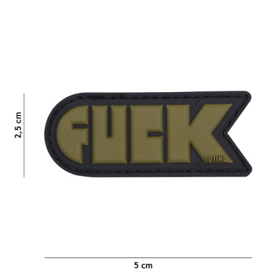 Patch 3D PVC FUCK Vert 101 Incorporated - Accueil sur Quaerius.com - Vêtements militaire et Equipements de Sécurité 