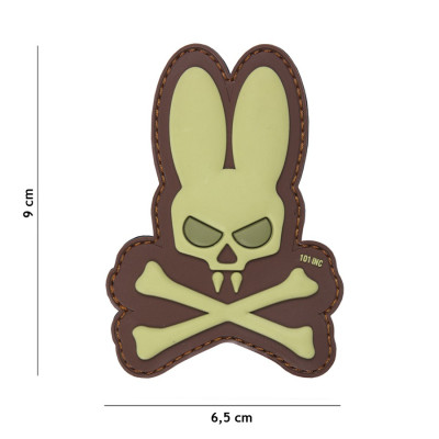 Patch 3D PVC Skull Bunny Sable 101 Incorporated - Accueil sur Quaerius.com - Vêtements militaire et Equipements de Sé