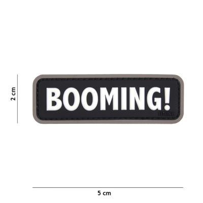 Patch 3D PVC Booming! Noir 101 Incorporated - Accueil sur Quaerius.com - Vêtements militaire et Equipements de Sécuri