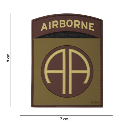 Patch 3D PVC 82nd Airborne Basse Visibilité 101 Incorporated - Accueil sur Quaerius.com - Vêtements militaire et Equi