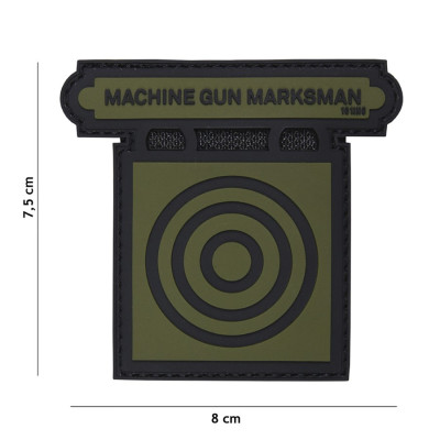 Patch 3D PVC Machine Gun Marksman Vert 101 Incorporated - Accueil sur Quaerius.com - Vêtements militaire et Equipemen