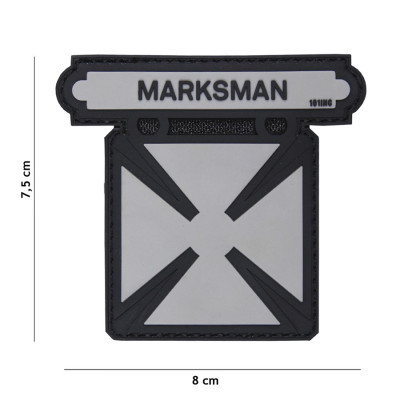 Patch 3D PVC Marksman Gris 101 Incorporated - Accueil sur Quaerius.com - Vêtements militaire et Equipements de Sécuri