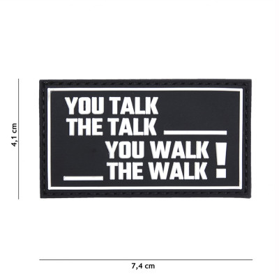 Patch 3D PVC You Talk The Talk Noir 101 Incorporated - Accueil sur Quaerius.com - Vêtements militaire et Equipements 