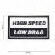 Patch 3D PVC High Speed Low Drag Noir