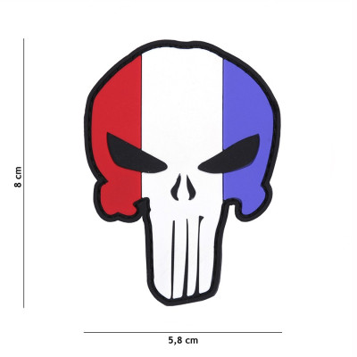 Patch 3D PVC Punisher Rouge Blanc Bleu 101 Incorporated - Accueil sur Quaerius.com - Vêtements militaire et Equipemen