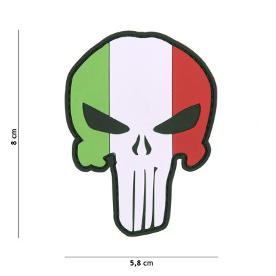 Patch 3D PVC Punisher Drapeau Italie 101 Incorporated - Accueil sur Quaerius.com - Vêtements militaire et Equipements