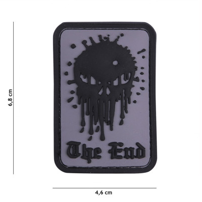 Patch 3D PVC Skull The End Gris 101 Incorporated - Accueil sur Quaerius.com - Vêtements militaire et Equipements de S