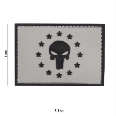 Patch 3D PVC Punisher EU Gris 101 Incorporated - Accueil sur Quaerius.com - Vêtements militaire et Equipements de Séc