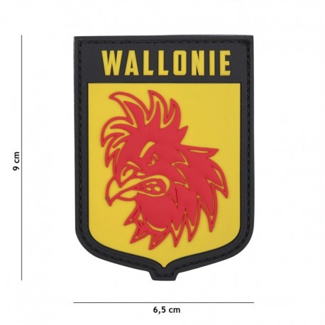 Patch 3D PVC Wallonie Jaune