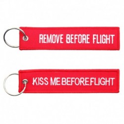 Porte Clé Identification Remove Before Flight Kiss