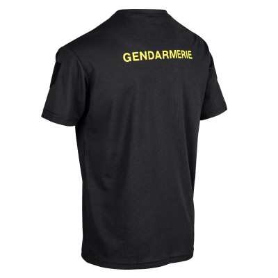 T-Shirt Gendarmerie Cooldry Noir Gendarmerie Mobile patrol equipement