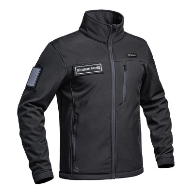 Veste softshell Sécu-One flap sécurité noir A10 Equipment