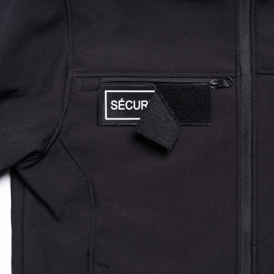 Veste softshell Sécu-One flap sécurité noir A10 Equipment