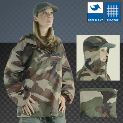 Coupe-Vent Militaire Camouflage CE Ripstop DCA FRANCE - Equipement militaire coupe vent armée de terre Quaerius