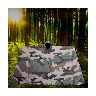 Poncho US Camouflage CE Ripstop Dca France - Tenue militaire poncho armée de terre camouflage Quaerius