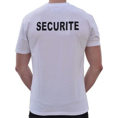 Tee Shirt Sécurité Blanc Cityguard - Vêtement Agent de Sécurité Cityguard Quaerius