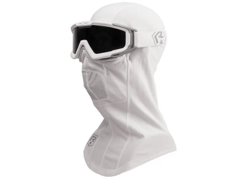 Masque balistique SnowHawk cagoule blanche Revision Military